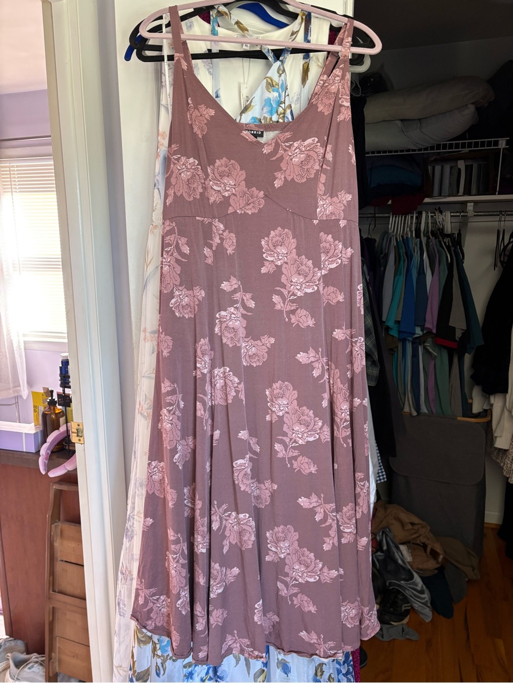 torrid Mauve Floral Maxi Dress